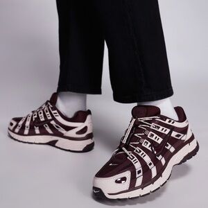 NIKE P-6000 Speed Lace Sneaker in Silt Red, Burgundy Crush & Burgundy Ash size10